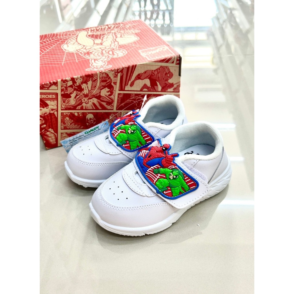R รองเท้านักเรียน รองเท้านักเรียนชายรองเท้าอนุบาล วอร์มขาว Size 25-36 ราคาป้าย 319 บาท