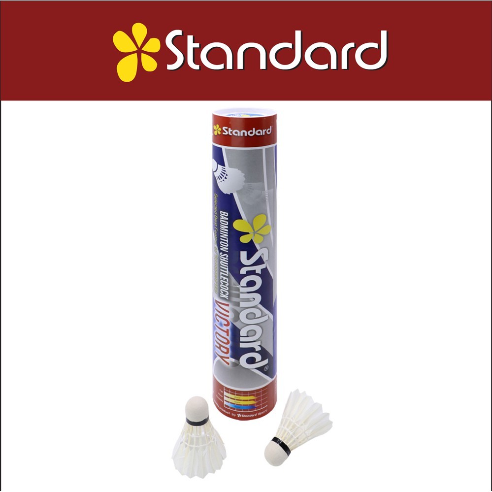 (USP)💢พร้อมส่ง💢(ขายยกหลอด12ลูก) แท้💯 Standard รุ่น Victory และ Advance ลูกขนไก่ ลูกแบดมินตัน แสตนดาร์ด (แพ็ค12ลูก