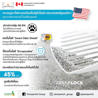 [12kg] ODOURLOCK โอโดล็อก ทรายแมว หินภูเขาไฟ Ultra Premium Cat Litter