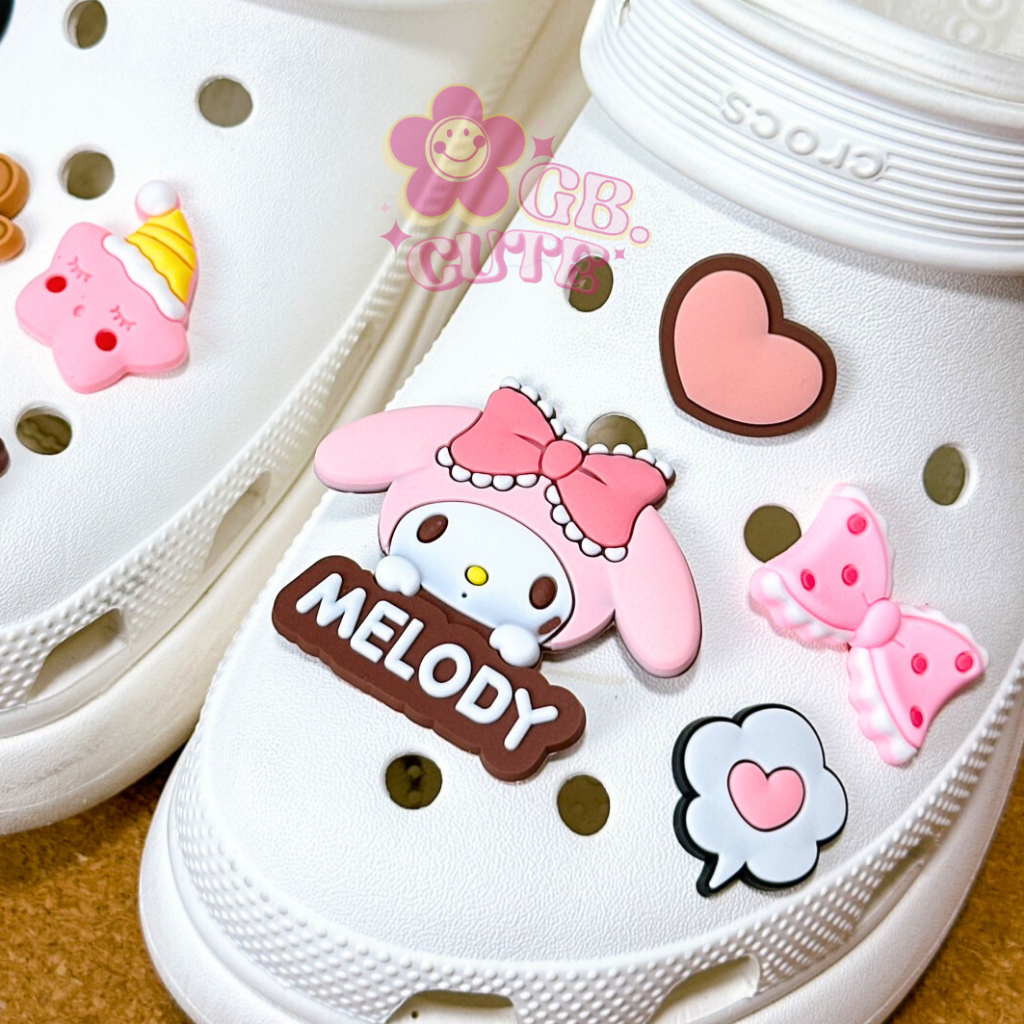 ตัวติดรองเท้า Jibbitz แบบเซ็ท ลาย MY MELODY 9 ชิ้น สินค้าพร้อมส่งจากไทย จัดส่งเร็ว ราคา ถูกที่สุด ดีลบีเคเค แกลเลอรีภาพที่ 2