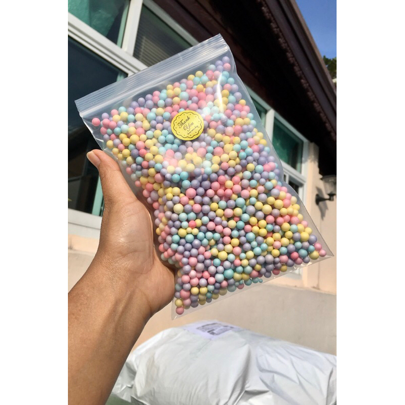 เม็ดโฟมสีเม็ดโฟมคละสีเม็ดโฟมสีพาสเทลเม็ดโฟมDiy - รูปที่ 4