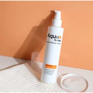 (2 ขวด ) Aqua+ Series Skin Soothing Milky Wash 175 ml. โฟมล้างหน้าน้ำนมสูตรอ่อนโยน
