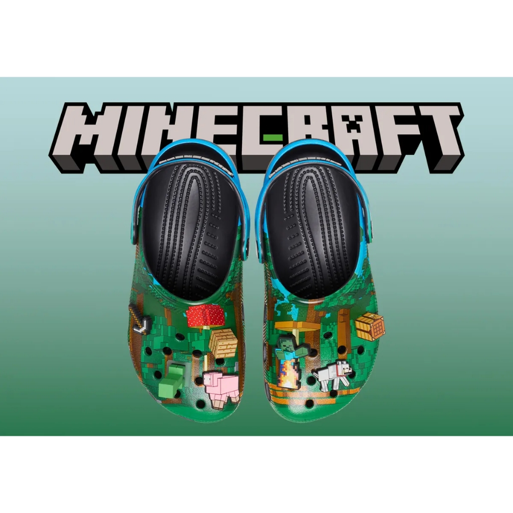 Crocs ครอคส์ รองเท้าแตะ รองเท้าแบบสวม ND UX Minecraft x Classic Clog 210829-90H (2890) - รูปที่ 3