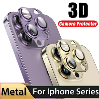 ตัวป้องกันกล้องโลหะแบบออลอินวัน For iPhone 11 ฟิล์มกระจก Compatible 15 13 14 12 16 Pro Max Plus Mini 11promaxฝาครอบกล้อง