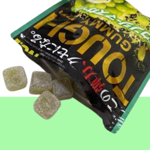 【Direct from Japan】Kabaya Tough Gummy กัมมี่แกร่ง  bouncy muscat เด้งซิ่งมัสกัต100 กรัม มีเนื้อสัมผัสที่เคี้ยวหนึบ โรยด้วยผงเปรี้ยวเม็ดใหญ่ - รูปที่ 2