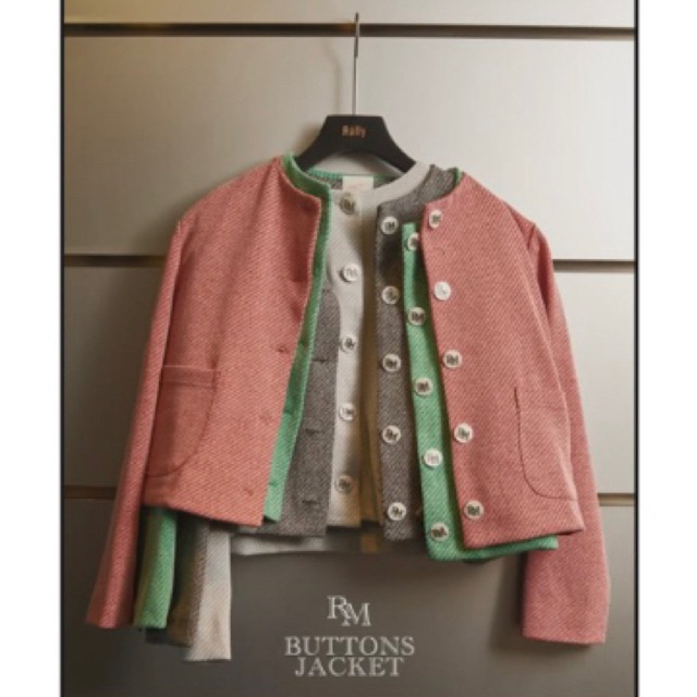 ❌ขายแล้ว❌ Used Rally RM Button Jacket สี ruby แท้ 100%