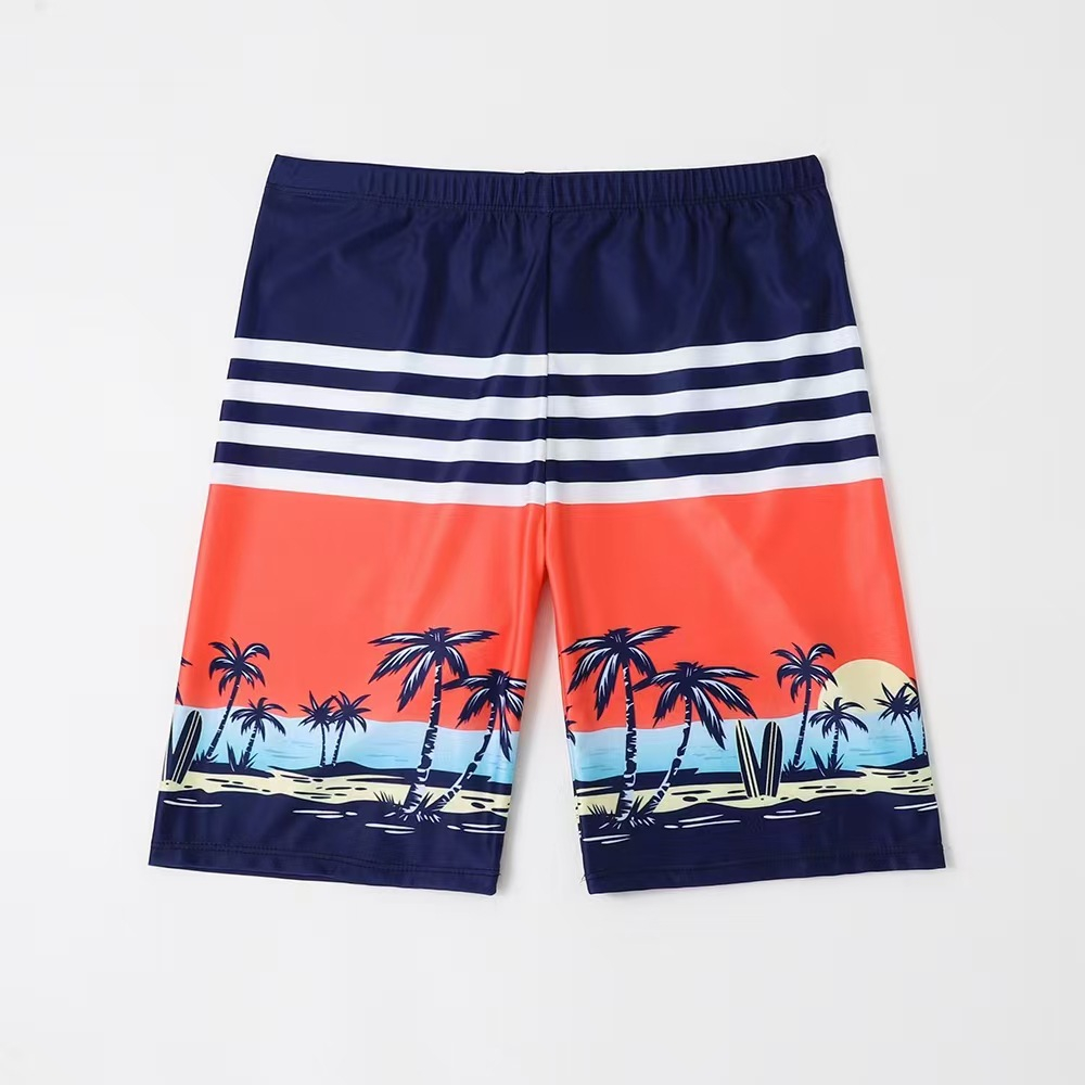 กางเกงว่ายน้ำชาย กางเกงว่ายน้ำทรงหลวม ผ้าแห้งไว swimming 100kg แฟชั่นพิมพ์ลาย#0683 - รูปที่ 5