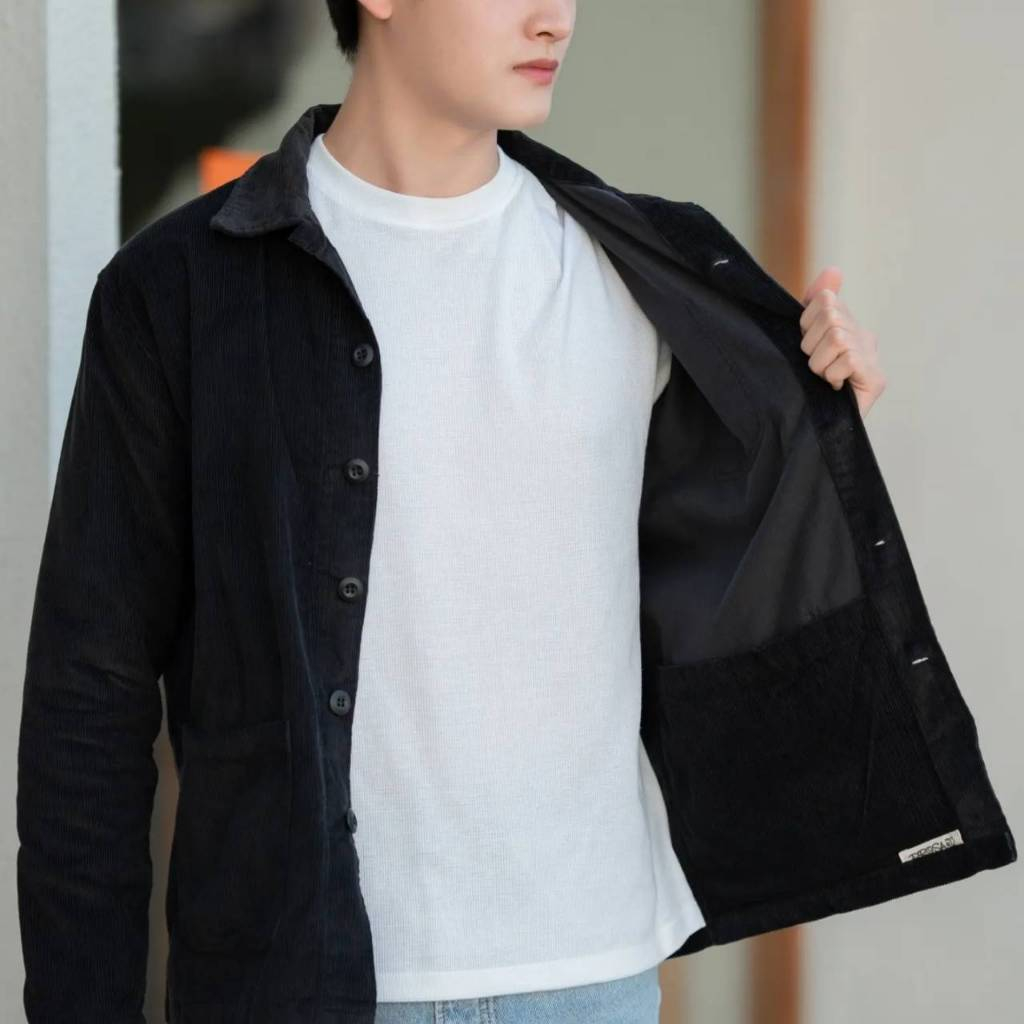 Prosaic Corduroy Jacket เสื้อแจ็คเก็ต”ผ้าลูกฟูกคอตตอล” ผ้านุ่ม ไม่หนามาก ใครมีแผนเที่ยวต้องรีบจัดค่ะ ราคา ถูกที่สุด ดีลบีเคเค แกลเลอรีภาพที่ 2