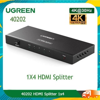 UGREEN 40202 HDMI Splitter 1x4 เข้า 1 ออก 4 จอ Full HD รองรับ 4K @30Hz
