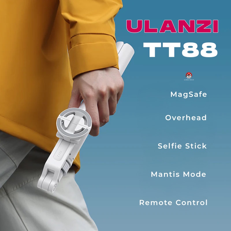 Ulanzi TT88 MagSafe Overhead Selfie Stick with Remote ไม้เซลฟี่ครบทุกฟังก์ชั่นการถ่าย ประกันศูนย์