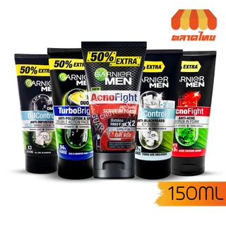 โฟมล้างหน้า การ์นิเย่ เมน โฟม Garnier Men Turbobright/ Acnofight/ Oil Control 150ml.