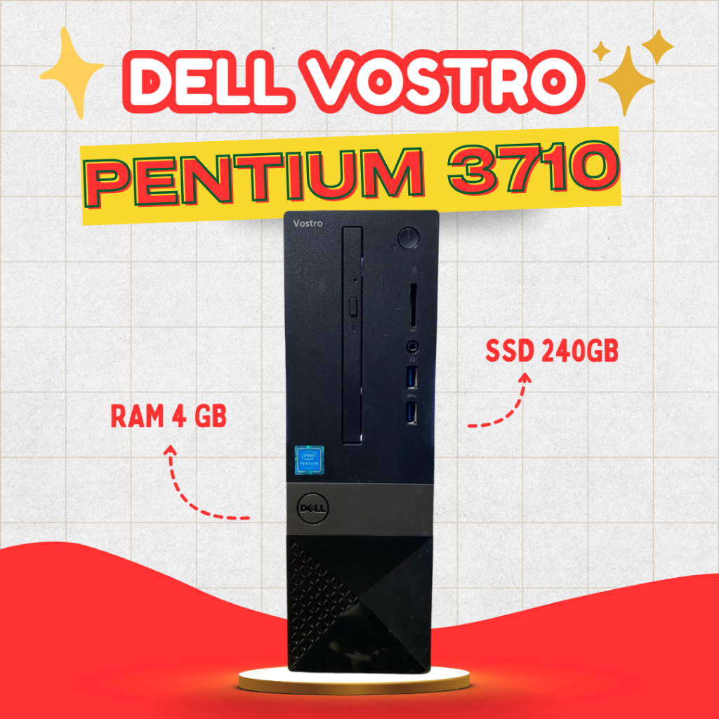 DELL VOSTRO PENTIUM J3710 | RAM 4GB | SSD 240GB มือสองลงโปรแกรมให้พร้อมใช้งาน