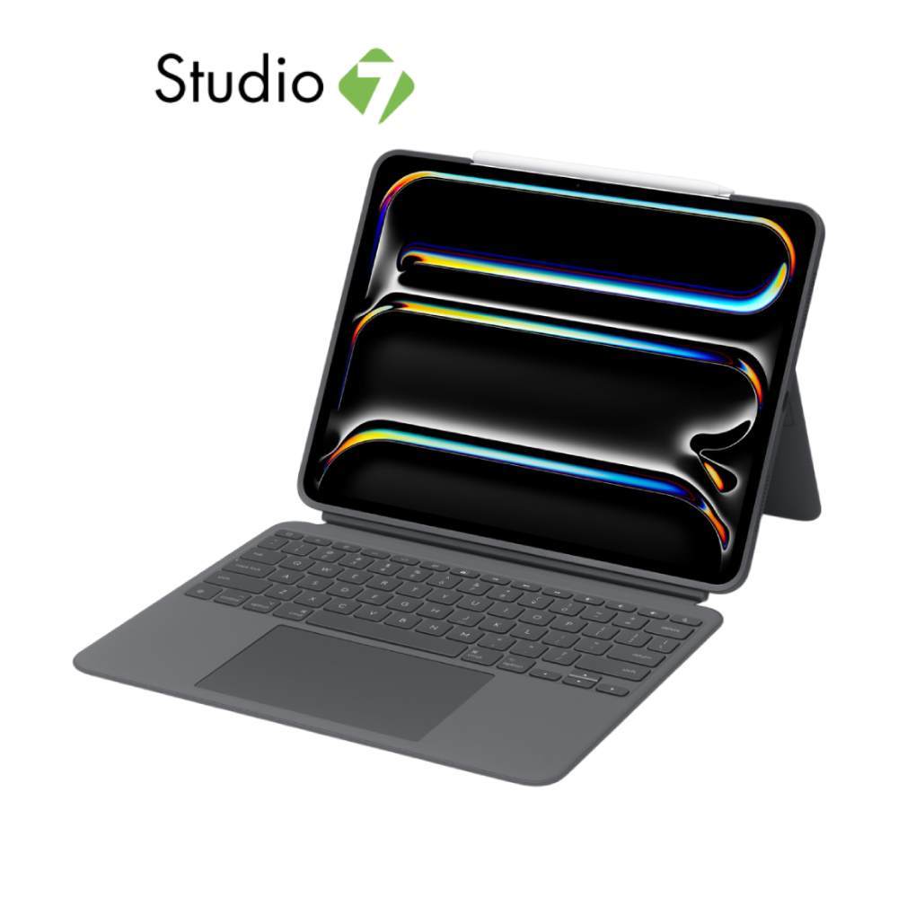 เคสคีย์บอร์ด Logitech iPad Pro 13" M4 (2024) Case with Keyboard Combo Touch - Graphite by Studio7