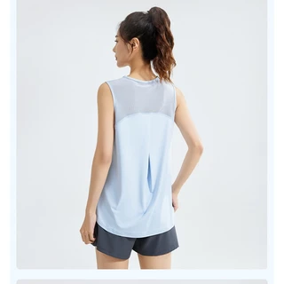 เสื้อกร้ามออกกำลังกาย เล่นโยคะ ตะข่ายระบายอากาศด้านหลัง เนื้อผ้าสเปนเด็กซ์เบาสบาย ใส่สบายแห้งไว้ลดกลิ่นอับ มี4สี JYWB003