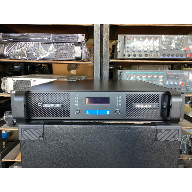 แอมป์ขยาย PROEUROTECH PRO-4500 ครอสในตัว 800Wx800W