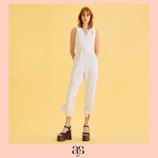 [asv ss25] Gail Crossover Jumpsuit จัมพ์สูทผู้หญิงแขนกุดคอวี…