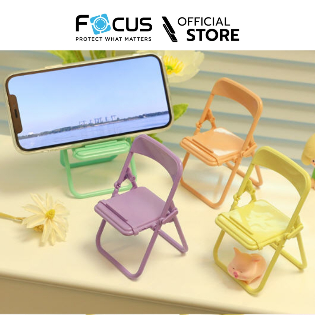 [Official] Focus เก้าอี้จิ๋ว สำหรับวางมือถือ - ที่ตั้งโทรศัพท์ คละสี - รูปที่ 2