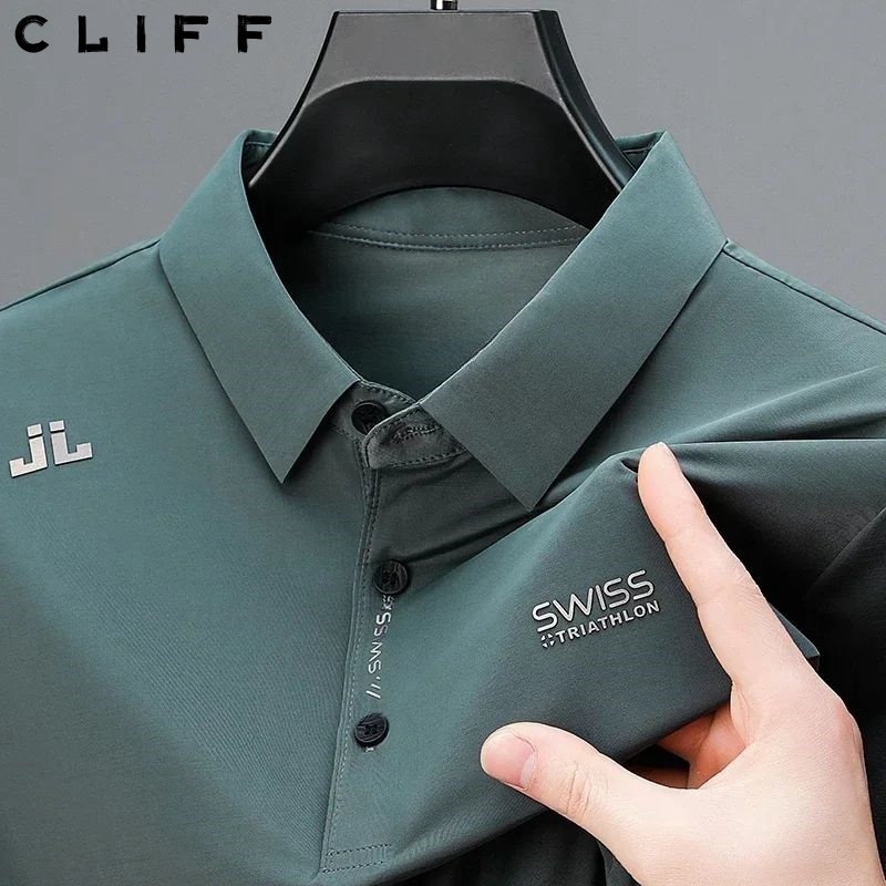 CLIFF เสื้อเชิ้ตผู้ชาย แฟชั่น ย้อนยุค เสื้อคอปก ธุรกิจ ลำลอง แมทช์ลุคง่าย