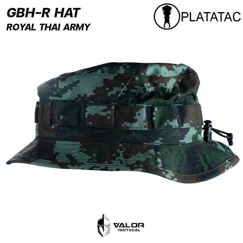PLATATAC - GBH-R Hat [Royal Thai Army] หมวกปีกกว้าง หมวกบักเก็ต ทหาร บังแดด หมวกลายพราง