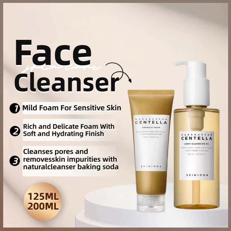 [Cleansing Sets] SKin1004 Madagascar Centella Light Cleansing Oil 200 ml+Skin1004 Foam/centella ampo