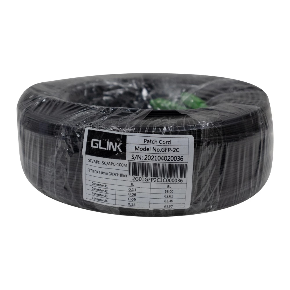 สาย Fiber Patch Cord 2 Core (SC-SC) มี Sling รุ่น GLINK GFP-2C 100m/200m/300m