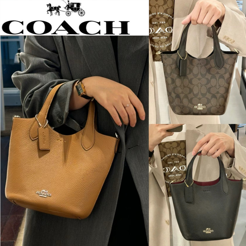 แท้💯%/Outlets ปลอดภาษี กระเป๋าสะพายข้างผู้หญิง Coach HANNA กระเป๋าถือ CR256 CR169 CR168-จัดส่งจากโกดังกรุงเทพฯ