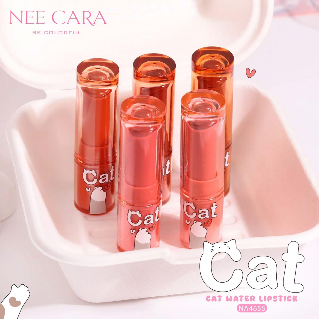 Nee Cara Cat Water ลิปบาล์มยูนิแมว (NA4655)