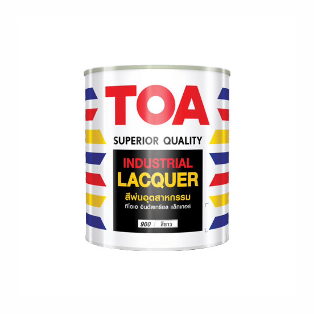 TOA สีพ่นอุตสาหกรรม พ่นด้าน (ขนาด 1 L) สำหรับงานตกแต่งทุกประเภทบนพื้นผิวไม้ เเละพื้นผิวเหล็ก