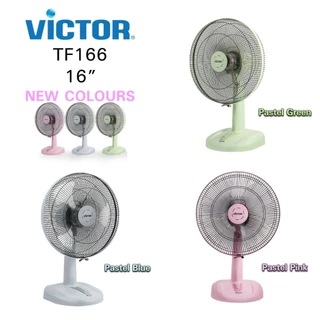 Victor พัดลม ตั้งโต๊ะ ขนาด 16 นิ้ว รุ่น TF-166 ความเร็วลม 3 ระดับ ประหยัดไฟเบอร์ 5 พัดลมตั้งพื้น รับประกันมอเตอร์ 2 ปี