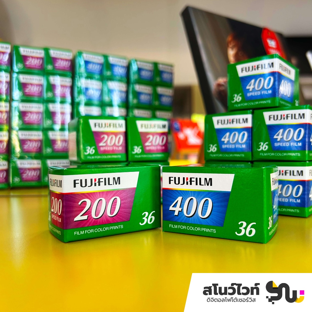 ฟิล์มสีฟูจิ Fujifilm ความไวแสง 200 400 ขนาด 135 ถ่ายได้ 36 รูป