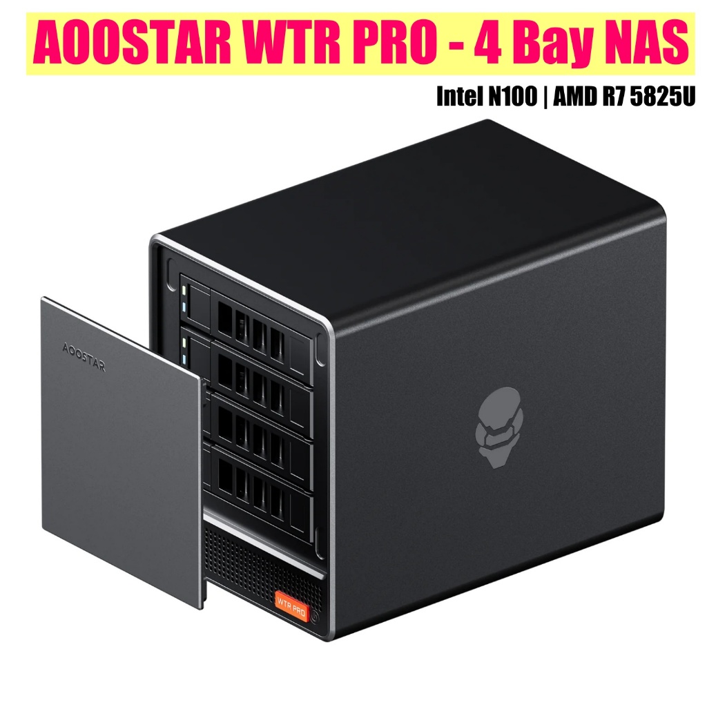 AooStar WTR PRO 4Bay NAS AMD R7-5825U | Intel N150 Host MiniPC Cloud ส่วนตัว