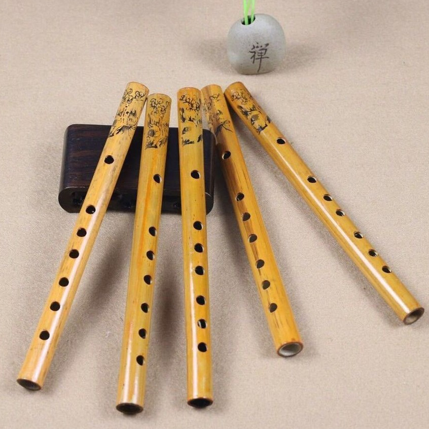 Six hole vertical flute 24cm circumference grabbing flute instrument for children beginners