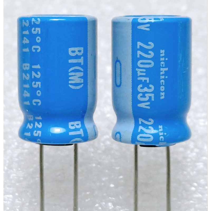 Nichicon BT 220uf 35v 125° Capacitor ตัวเก็ยประจุ คาปาซิเตอร์
