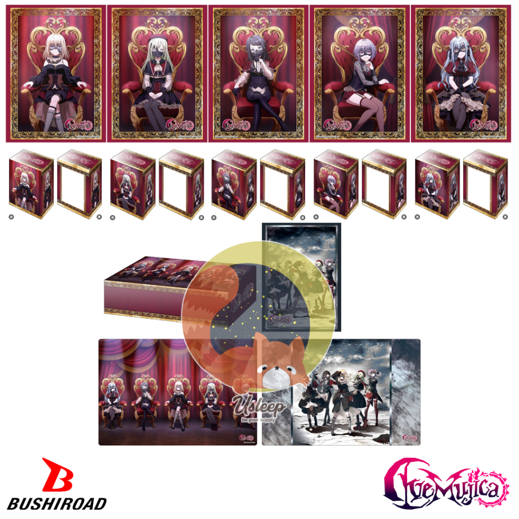 Bushiroad Sleeve & Deck Holder V3 & Storage Box V2 & Rubber Mat V2 BanG Dream! Ave Mujica : Doloris, Mortis, Timoris