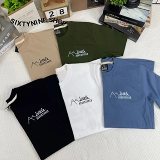 เสื้อยืดผ้าคอตตอน M-4XL พิมพ์ลาย " Adventure " พร้อมส่ง
