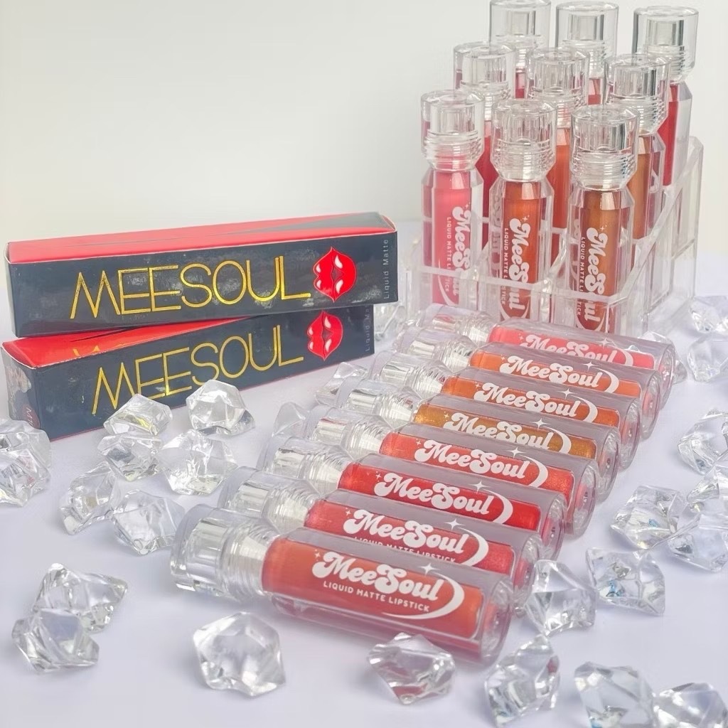 สีขายดี ลิปMeeSoul ลิปแมท ลิปเมทัลลิค ลิปสติก กันน้ำ ติดทน ไม่ติดแมส - รูปที่ 5