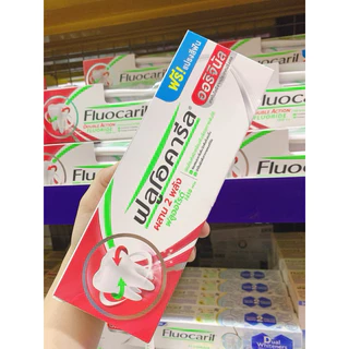 ฟลูโอคารีล ยาสีฟัน สูตรออริจินัล 160ก. แพ็คคู่สุดคุ้ม แถมฟรี! แปรงสีฟัน Fluocaril Original Toothpaste