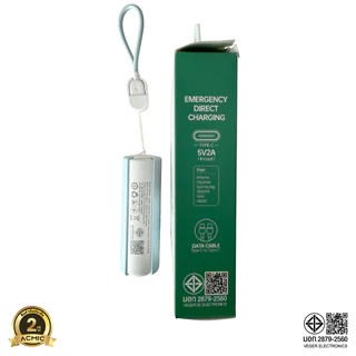 [รับประกัน 2ปี] ACMIC AP05-C-C 07 / AP05-C-L 07 (W0519C) Powerbank 5000mAh พาวเวอร์แบงค์ 2in1 ไฟฉาย LED ในตัว Type-C/L