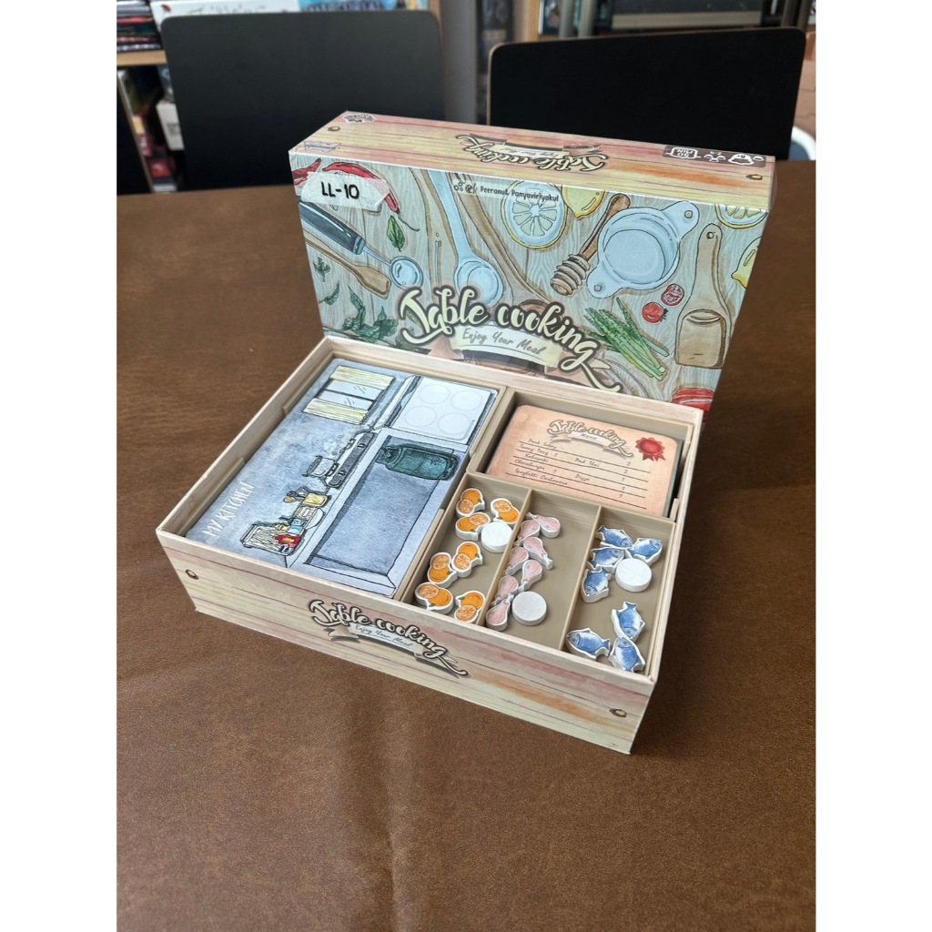 [Plastic] Table Cooking Board Game: Organizer - ชุดกล่องจัดเก็บอุปกรณ์สำหรับบอร์ดเกม (Sleeved cards)