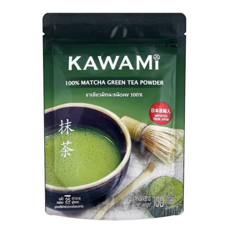 KAWAMI MATCHA คาวามิ ชาเขียวมัทฉะชนิดผง 100% 100g.