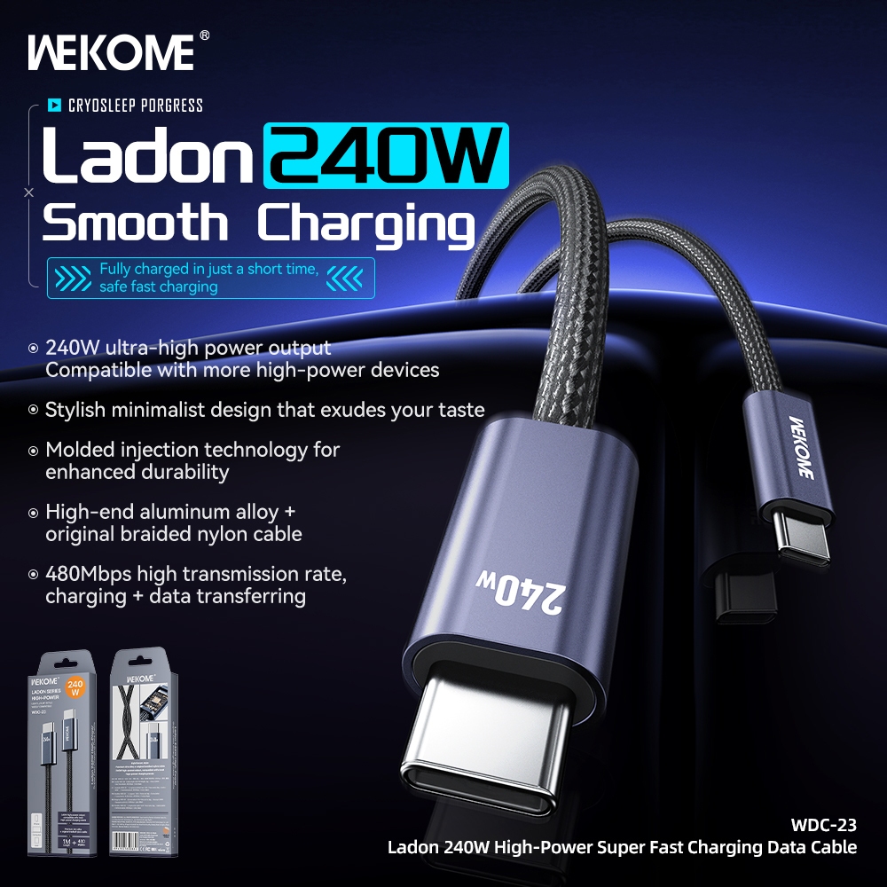 Cable WDC-23(Black)C-C 240W-WK