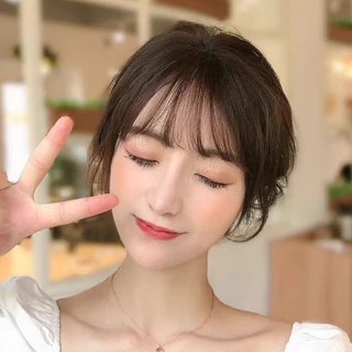 🌷พร้อมส่งจากไทย🌷AD-01วิกผมหน้าม้าซีทรู วิกผมหน้าม้าปลอมไม่เงาสะท้อนแสงไร้รอยต่อดูธรรมชาติ
