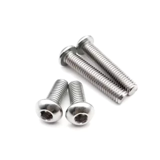 สกรู หัวจมกลม สแตนเลส เกลียวมิลตลอด M6 ISO7380 Button Head Hexagon Socket SUS 304