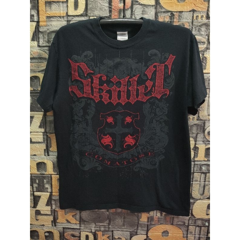 เสื้อวง Skillet ป้าย Gildan ไซส์ Mอก 41 ยาว 27 ไม่มีข้าง ผ้า cotton 100 %