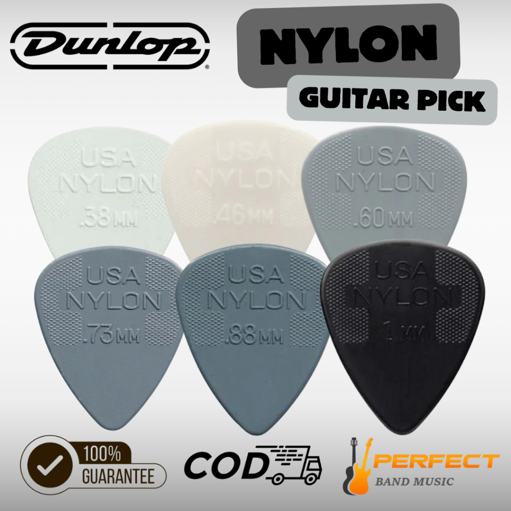 ปิ๊กกีตาร์ Jim Dunlop NYLON Guitar Pick