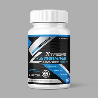L-Arginine X-Nutri plus Zinc & Calcium 1000mg แอล-อาร์จินิน พลัสซิงค์&แคลเซียม 1 กระปุก 50 Tablets