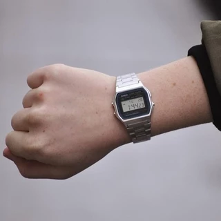Casio นาฬิกาข้อมือ Unisex รุ่น A158WA-1DF Watch Quartz ( ระบบถ่าน )