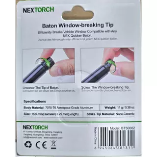 Nextorch NEX Baton Window Breaking Tip หัวทุบ/ กระแทก กระจก