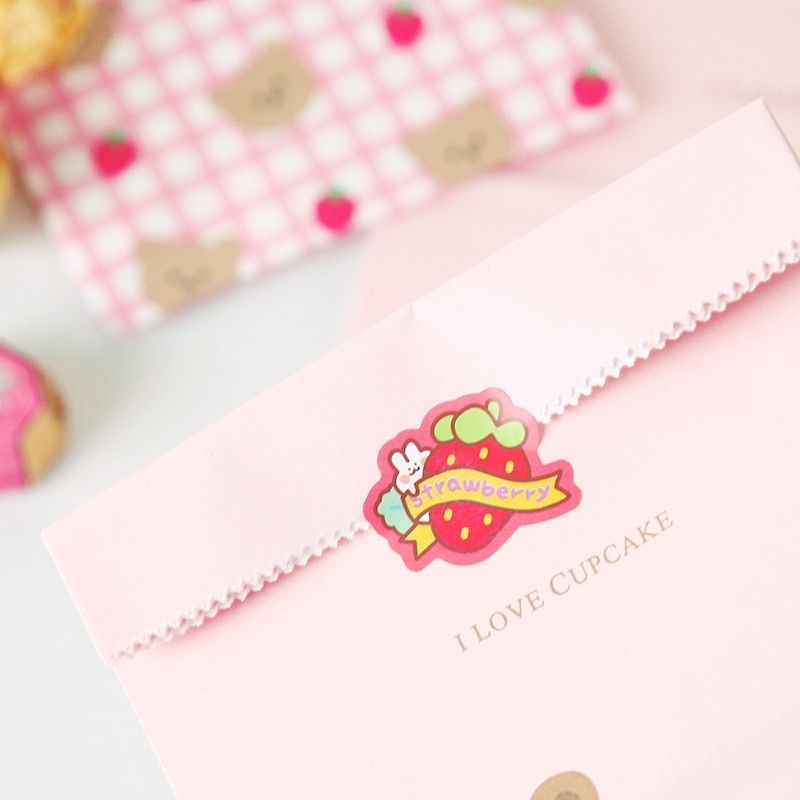 พร้อมส่ง ถุงกระดาษน้องหมี ใบใหญ่ ลายน่ารักๆ ใส่ขนมเครื่องเขียน - รูปที่ 5