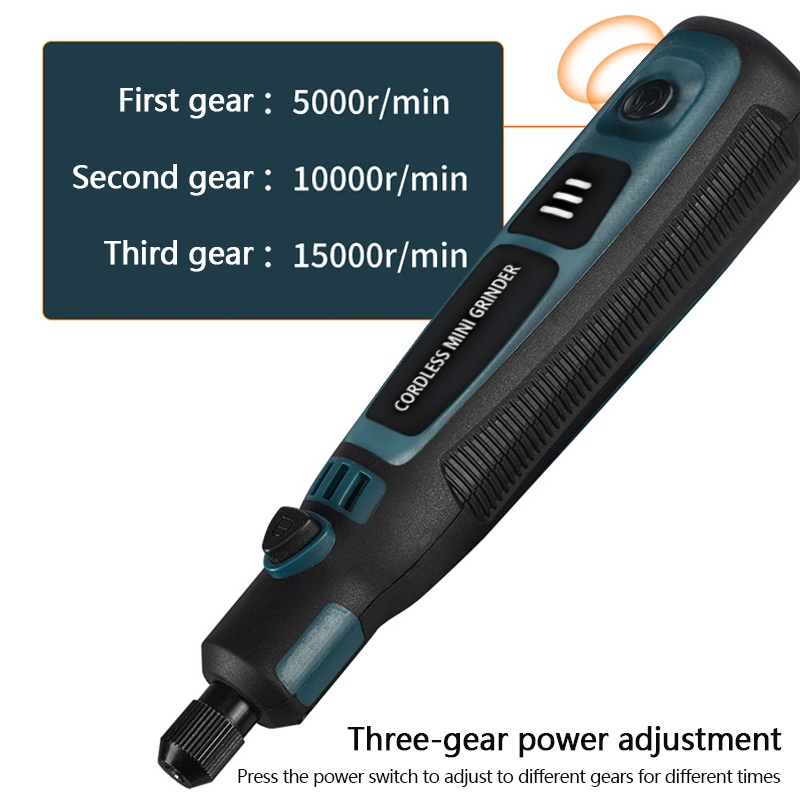 (108 ชิ้น) เครื่องเจียร์ mini เครื่องเจียร์ไร้สาย เครื่องเจียรไฟฟ้า ปรับความเร็วได้ 3.6V ชาร์จ USB สําหรับครัวเรือน
